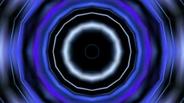 Абстрактный голубой тунель — стоковое видео