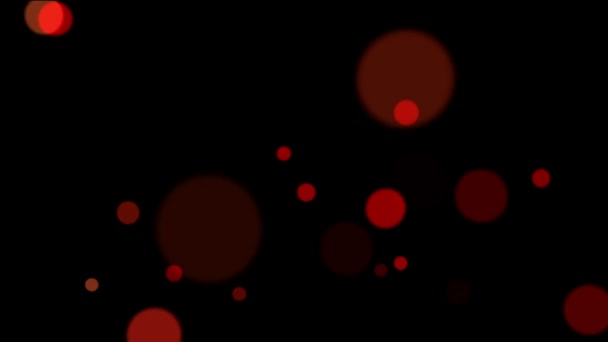 Cercles lumineux rouges 