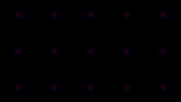 Abstracte gekleurde Caleidoscoop — Stockvideo