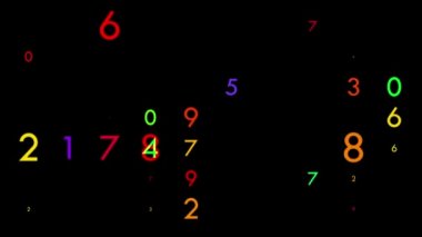 Çok renkli flicking numaraları