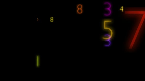 Numéros multicolores 