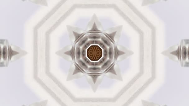 Brauner Kaleidoskophintergrund — Stockvideo