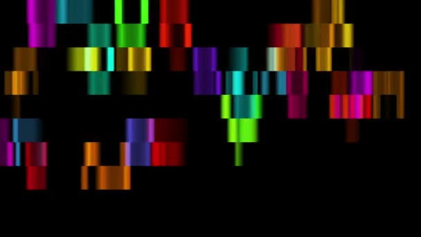 Mosaico digitale multicolore — Video Stock