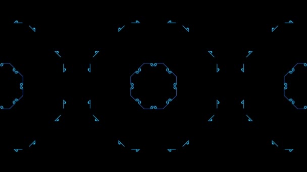 色とりどりの音楽万華鏡 — ストック動画