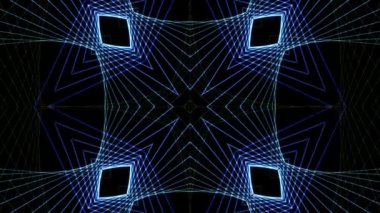 Mavi çizgiler hareketleri kaleydoskop