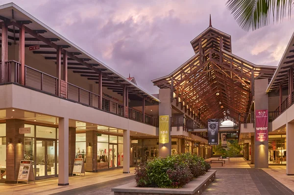 Eden Plaza Shopping Mall, Eden Island, Seychellen Stockafbeelding