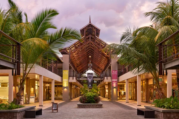 Eden Plaza Shopping Mall, Eden Island, Seychellen Rechtenvrije Stockafbeeldingen
