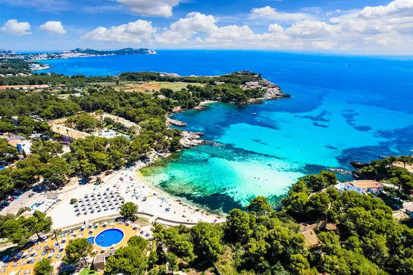 Luchtfoto Met Font Cala Noord Mallorca Spanje — Stockfoto