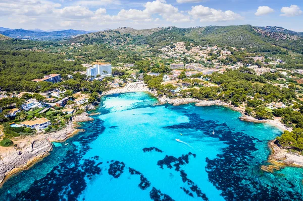 Luchtfoto Met Font Cala Noord Mallorca Spanje — Stockfoto