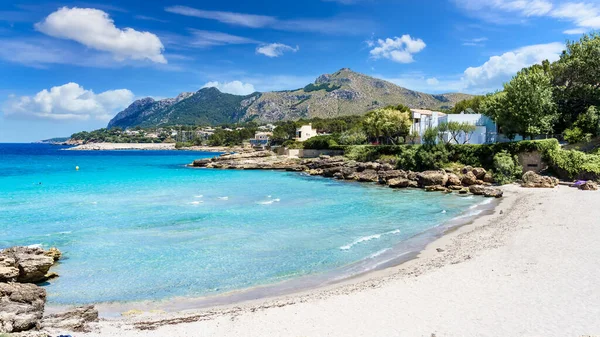 Paisaje Con Playa Sant Pere Alcudia Isla Mallorca España — Foto de Stock