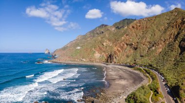 Playa del Roque de las Bodegas, Anaga Dağı, Tenerife, Kanarya Adaları, İspanya