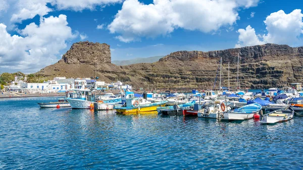 Paisagem Com Puerto Las Nieves Ilha Gran Canaria Espanha — Fotografia de Stock