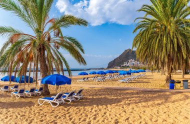 Las teresitas plajı, Tenerife, Kanarya Adaları, İspanya
