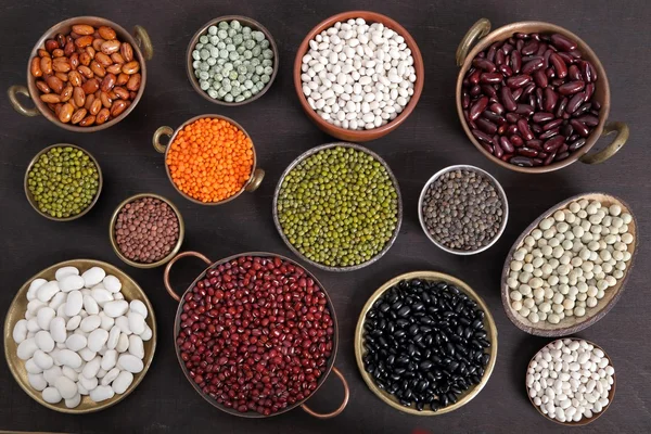 Lentils, peas and beans.