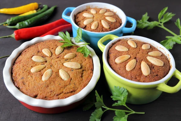 Pate with meat and vegetables. — Stock Photo, Image