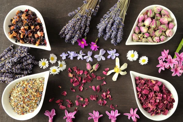 Blommor för aromaterapi. — Stockfoto