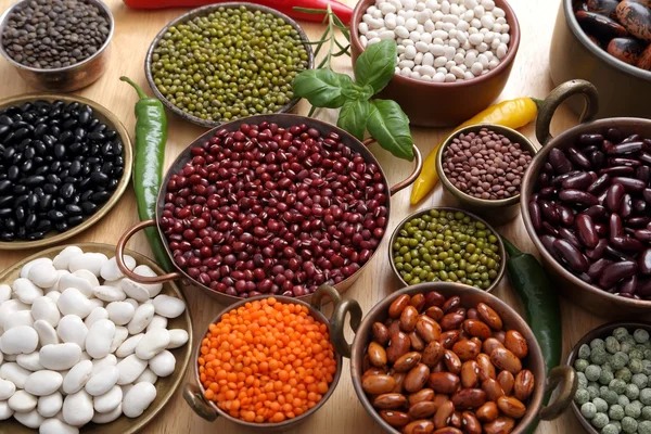 Mercimek, bezelye ve fasulye.