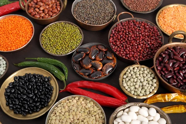 Beans lentils and peas. — Stock Photo, Image