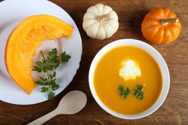 Balkabağı çorbası..