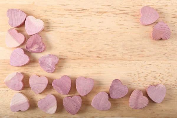 Wooden hearts. — Stock Photo, Image