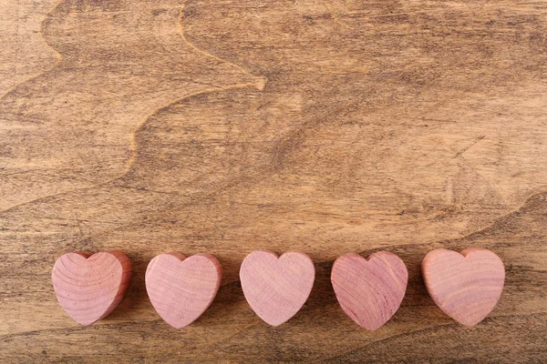 Cuori di legno . — Foto Stock