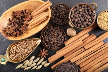 Brown spices. clipart