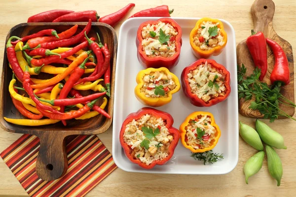 Pimientos rellenos — Foto de Stock