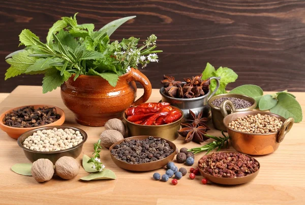 Spices and herbs. — Stock Photo, Image