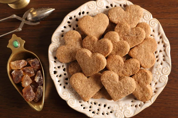 Biscoitos com amêndoas . — Fotografia de Stock