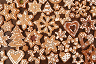 Gingerbread çerezleri. Tatlı gıda.