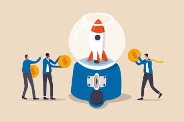 Fon toplamak, proje başlatmak için para toplamak ya da insanlar bütçe ve finansal destek kavramına katkıda bulunmak için para toplamak, para biriktiren işadamları, roket fırlatmak için sakız makinesine katkıda bulunmak için.