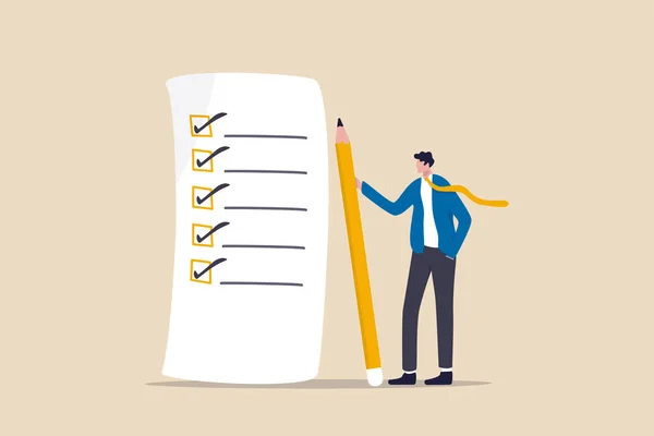 Checklist Work Completion Review Plan Business Strategy Todo List Responsibility — Stockový vektor