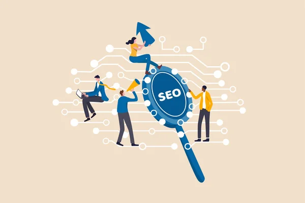 Digital Marketing Seo Search Engine Optimization Social Media Για Ασχοληθούν — Διανυσματικό Αρχείο