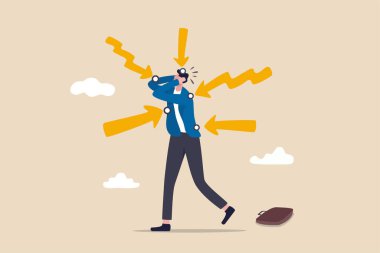 Müşteri ağrı noktaları, sorunu çözmek için ürün yaratmak ya da daha iyi kullanıcı deneyimi kavramı yaratmak için iş fikri, sorunlu noktalara işaret eden sinirli kullanıcı ya da müşteri.