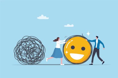 Anksiyete problemini çözmek, belirsizlik ya da karmaşa sorununu çözmek, zorlukların, sorunların ya da karışıklıkların üstesinden gelmeye yardım etmek, karmaşıklığın çözülmesine yardım etmek, insanların basit bir gülümseyen yüz olmak için karmaşık kaos çizgisini çözmelerine yardım etmek..