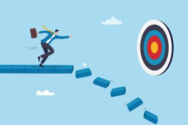 Kaçırılan iş hedefine zorluk, belirsizlik, hata ya da kayıp ya da hayal kırıklığı, eksiklik ya da kriz konsepti, işadamlarının hedefi ıskalamaması ya da hedefi ıskalamaması ya da yolu tıkaması.