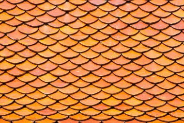 Kırmızı eski kil kiremit çatı doku arka plan