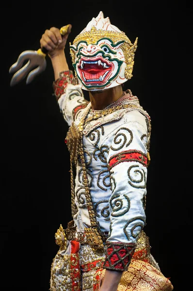 가 면된 콘 태국에서 태국 문화 춤 예술 — 스톡 사진