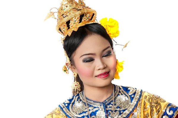 在蒙面孔敬泰国文化的泰国舞蹈艺术 — 图库照片