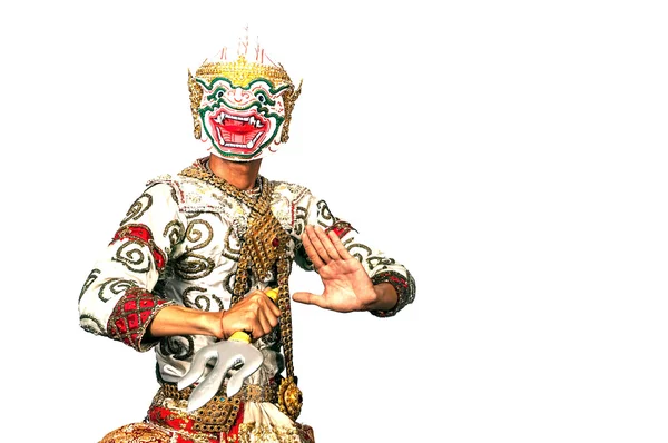 Cultura tailandesa Arte dançante mascarada Khon th= — Fotografia de Stock