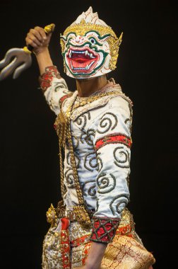 Tay kültür dans sanat maskeli Khon Tayland