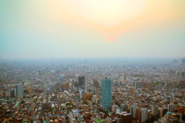 Cityscape of Tokyo, the view from free observator of Tokyo Metro — Stock Photo, Image