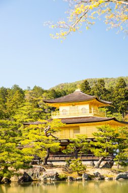 Eski Japon altın kale, Kinka Kinkakuji (altın Pavilion) olduğunu