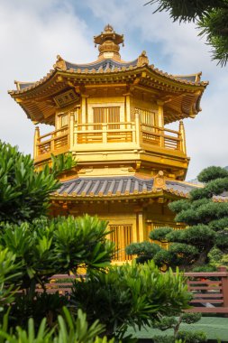 Güzel Golden Pagoda Çin Nan Lian G mimarisinde stil