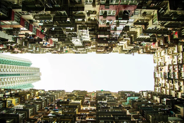 Starý byt v Hong Kongu, část tranformer scény Stock Obrázky