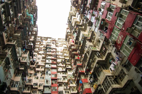 Starý byt v Hong Kongu, část tranformer scény Stock Fotografie