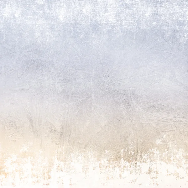 Frostmønstre på vinduet. Festlig bokeh-bakgrunn – stockfoto