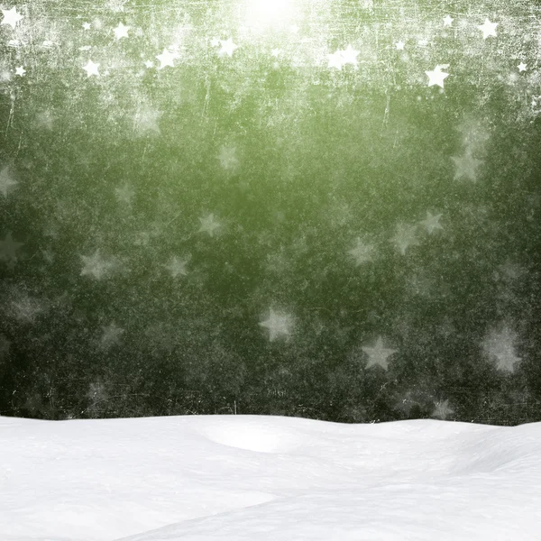 Fundo de inverno - Abstrato bokeh luzes e snowdrift — Fotografia de Stock