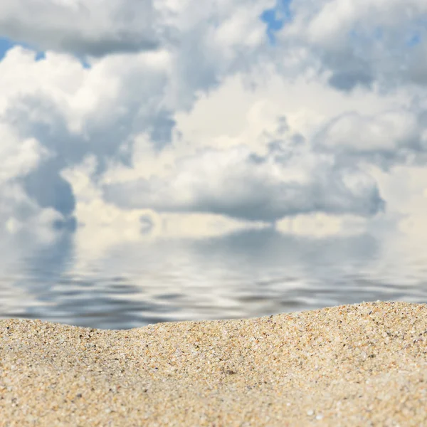 Soleil et plage de l'île. Plan d'été — Photo