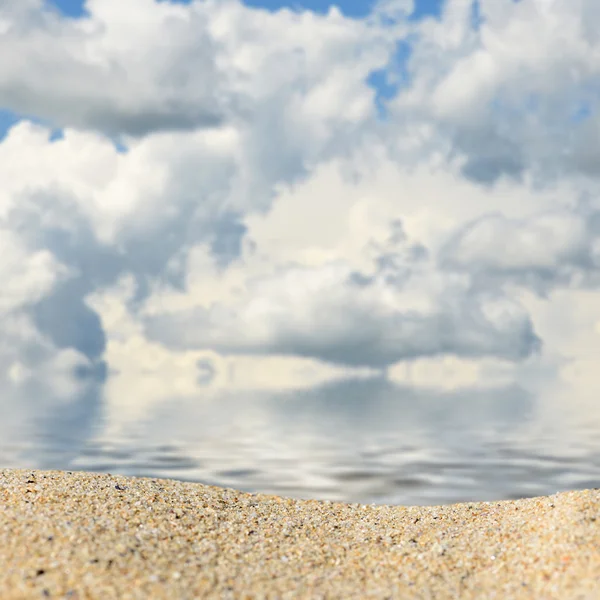 Soleil et plage de l'île. Plan d'été — Photo